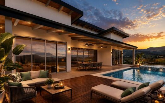Pre-Construction of a Contemporary 3-Bedroom Tropical Home with Pool in Atenas, Costa Rica – 400051521169